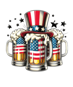 USA Beer Mugs T-Shirt DESIGN