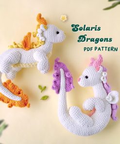 Solaris Dragons Crochet Patterns Bundle | Lunara Dragon Pattern, Sunshine Dragon Pattern, Amigurumi Crochet Patterns, PDF Crochet Pattern