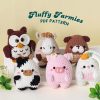 Fluffy Farmies Crochet Patterns Bundle | Owl Pattern, Rabbit Pattern, Pig Pattern, Horse Pattern, Dog Pattern, Cow Pattern, Low Sew Crochet