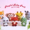 Playful Baby Pack Crochet Patterns Bundle | Shiba Pattern, Rhino Pattern, Panda Pattern, Monkey Pattern, Giraffe Pattern, Dinosaur Pattern