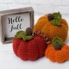 Crochet Pumpkin Pattern, PDF Pattern for 3 sizes of crochet pumpkins, INSTANT Download Pattern PDF