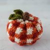 Crochet Plaid Pumpkin Pattern, PDF Pattern for a plaid pumpkin, INSTANT Download Pattern PDF