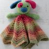 Crochet lovey pattern – Piper the Puppy security blanket – amigurumi Pattern, puppy pattern, crochet puppy, CROCHET PATTERN instant download