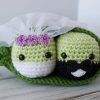 Crochet Peas in a Pod Pattern Amigurumi PDF – instant download – Wedding Peas – Peas in a Pod Get Married